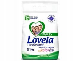 Skalbimo milteliai Lovela Family Color, spalvotiems audiniams, 28 skalbimams, 2,1 kg