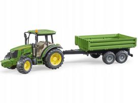 Bruder John Deere 5115M traktorius su savivarčiu, 1:16