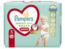 Pampers Premium Care sauskelnės-kelnaitės, 5 dydis, 34 vnt.