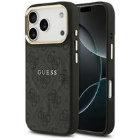 Guess 4G PU Classic Logo MagSafe dėklas iPhone 17 Pro - juodas