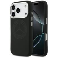 Mercedes Silicone Vintage Logo MagSafe dėklas iPhone 17 Pro - Juodas