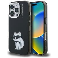 Karl Lagerfeld Choupette dėklas iPhone 16 Pro – juodas