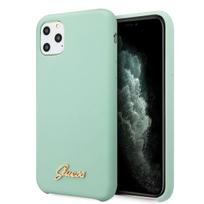Guess silikoninis dėklas iPhone 11 Pro Max – žalias