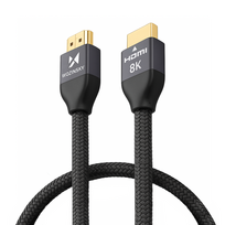 Wozinsky HDMI 2.1 laidas 8K 60 Hz, 4K 120 Hz, 2K 144 Hz, 1 m, sidabrinis (WHDMI-10)