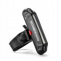Rockbros A54BK galinė dviračio lempa + Micro USB - USB-A kabelis - juoda