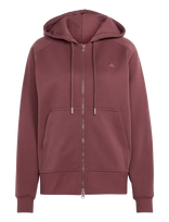 Adidas By Stella McCartney - Asmc Fz Hoodie - Sportinis džemperis su gobtuvu - Burgundiška splava