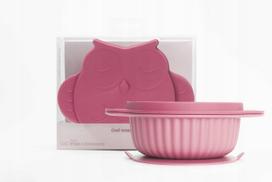 InnoGIO silikoninis vaikiškas dubenėlis su dangteliu GIO-910PINK