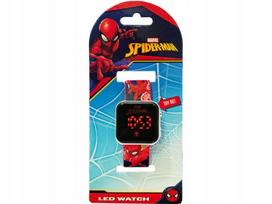 Vaikiškas skaitmeninis laikrodis Euroswan Spider-Man SPD4800 su kalendoriumi ir LED apšvietimu