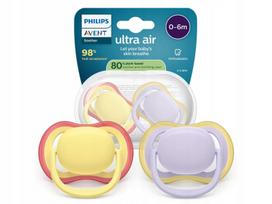 Philips Avent Ultra Air ortodontiniai čiulptukai SCF087-07, 0–6 mėn., 2 vnt.