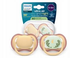 Philips Avent Ultra Air ortodontiniai čiulptukai SCF087-09, 0–6 mėn., 2 vnt.