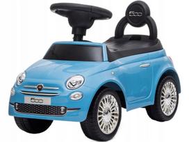 Vaikiška stumdukas mašinėlė Sun Baby Fiat 500, mėlyna, nuo 12 mėn.