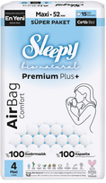SLEEPY BIO Natural Premium Nr.4 Maxi 7-16kg sauskelnės, 52 vnt.