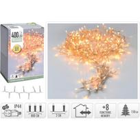 Elektrinė girlianda SNAKE LIGHT, 400 LED,IP44, 6W,8 rež, šiltai balt sp., su laikmačiu, 8 + 3 m