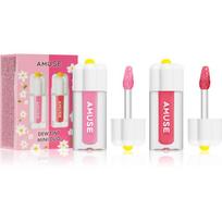 AMUSE Dew Tint Mini Duo drėkinamųjų lūpų blizgių rinkinys atspalvis Cool Tone 2x1.5 g