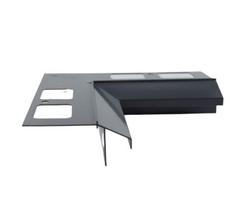 Karnizo profilisis Renoplast, K100R, keraminės grindys, Vidinis kampas 90°, Ruda