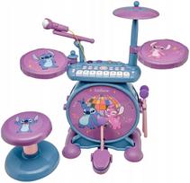 Lexibook Disney Stitch 3 viename vaikiškas muzikos instrumentų rinkinys su būgnais ir mikrofonu