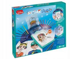 Maped Creativ Avatar Studio piešimo lenta vaikams su 36 šablonais