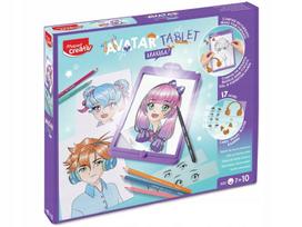 Maped Creativ Avatar Studio Manga apšviesta piešimo lenta vaikams nuo 7 metų