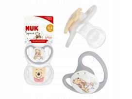 NUK Space silikoniniai ortodontiniai čiulptukai kūdikiams, 0–6 mėn., 2 vnt.