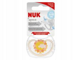 NUK anatominis silikoninis čiulptukas vaikams nuo 6–18 mėn. su dėklu