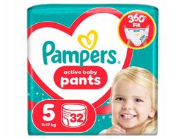Pampers Pants 5 dydžio sauskelnės-kelnaitės, 32 vnt.