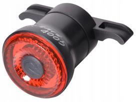 Galinė dviračio lemputė ant sėdynės atramos, 41–45 mm, su LED ir USB įkrovimu