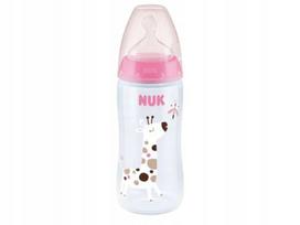 Maitinimo buteliukas NUK First Choice+ su apsaugos nuo dieglių sistema, 300 ml, 0–6 mėn.