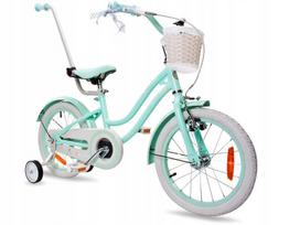 Vaikiškas dviratis Sun Baby Heart Bike Silver Moon, 16 colių, 105–115 cm ūgio vaikams