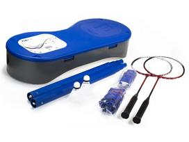 Badmintono rinkinys Nils ZSB2 2 viename su raketėmis, tinklu ir 2 plunksninukais