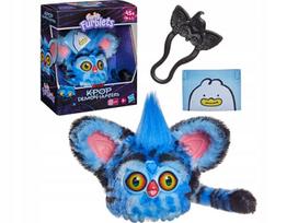 Interaktyvus pliušinis žaislas Furby K-PoP Derpy tigras su raktų pakabuko segtuku