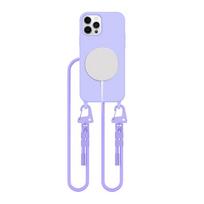 Dėklas Tech-Protect Magnecklace MagSafe iPhone 12 / 12 Pro, alyvinis