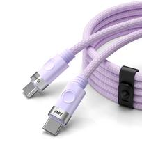 Orico CDX 60W 3A Power Delivery USB-C - USB-C 1m laidas - violetinis