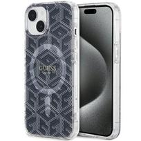 Guess MagSafe dėklas iPhone 15 Plus / 14 Plus – juodas