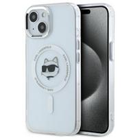 Karl Lagerfeld MagSafe dėklas iPhone 15 Plus – baltas