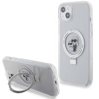 Karl Lagerfeld MagSafe dėklas iPhone 15 Plus/14 Plus – baltas