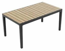 Lauko stalas Keter Deco Corale, medžio sp./tamsiai pilka sp., 160 cm x 90 cm x 74 cm