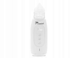 Automatinis elektrinis nosies aspiratorius Momini Breezy su 3 siurbimo režimais ir LED ekranu