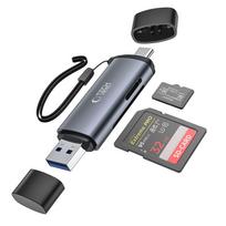 Kortelių skaitytuvas Tech-Protect Ultraboost SD ir microSD Pilkas