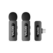 BOYA BY-V20 V2.0 Belaidžiai mikrofonai 2.4GHz - juoda