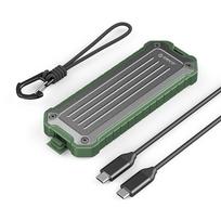 Sustiprintoji disko kišenė Orico OTPX-G2 M.2 NVMe/SATA SSD USB-C 3.2 taktinė - pilkai žalia