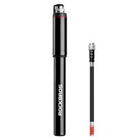 Rockbros SMART-B mini dviračio pompa iki 150 PSI, Presta ir Schrader vožtuvams, juoda