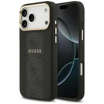 Guess 4G Stripe MagSafe dėklas iPhone 17 Pro Max - juodas