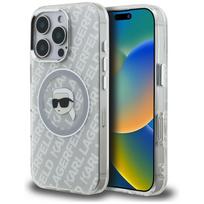 Karl Lagerfeld IML Karl Head Logo MagSafe dėklas iPhone 16 Pro Max - Pilkas