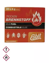 Esbit kietojo kuro tabletes 20 vnt. x 4 g