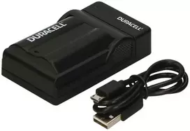 Duracell Skaitmeninio fotoaparato akumuliatoriaus įkroviklis, USB, Baterijos įkroviklis patalpoms, Nikon EN-EL15, Juoda, 5 V, 5 V
