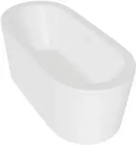 Vonia Besco Victoria, 160 x 75 cm, su sifonu su persipylimu slim baltu