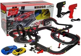 Lenktynių trasa "Slot Racing" su 2 automobiliais, 1420 cm