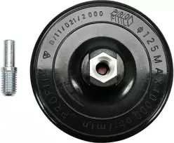 Padas gręžtuvui/kampiniam šlifuokliui guminis, limpantis Vorel | d-125mm (euro)