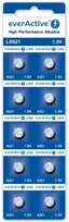 Baterijos – everActive G1 Šarminės LR621 1,5 V Mygtukinės Baterijos, 10 vnt.