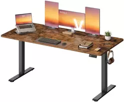 Songmics Rašomasis stalas reguliuojamo aukščio, 160 x 70 x 72–120 cm